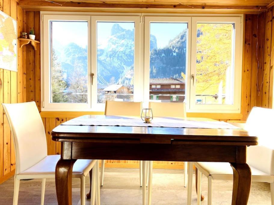 Cozy Apartment In Vintage House In Kandersteg Exterior photo